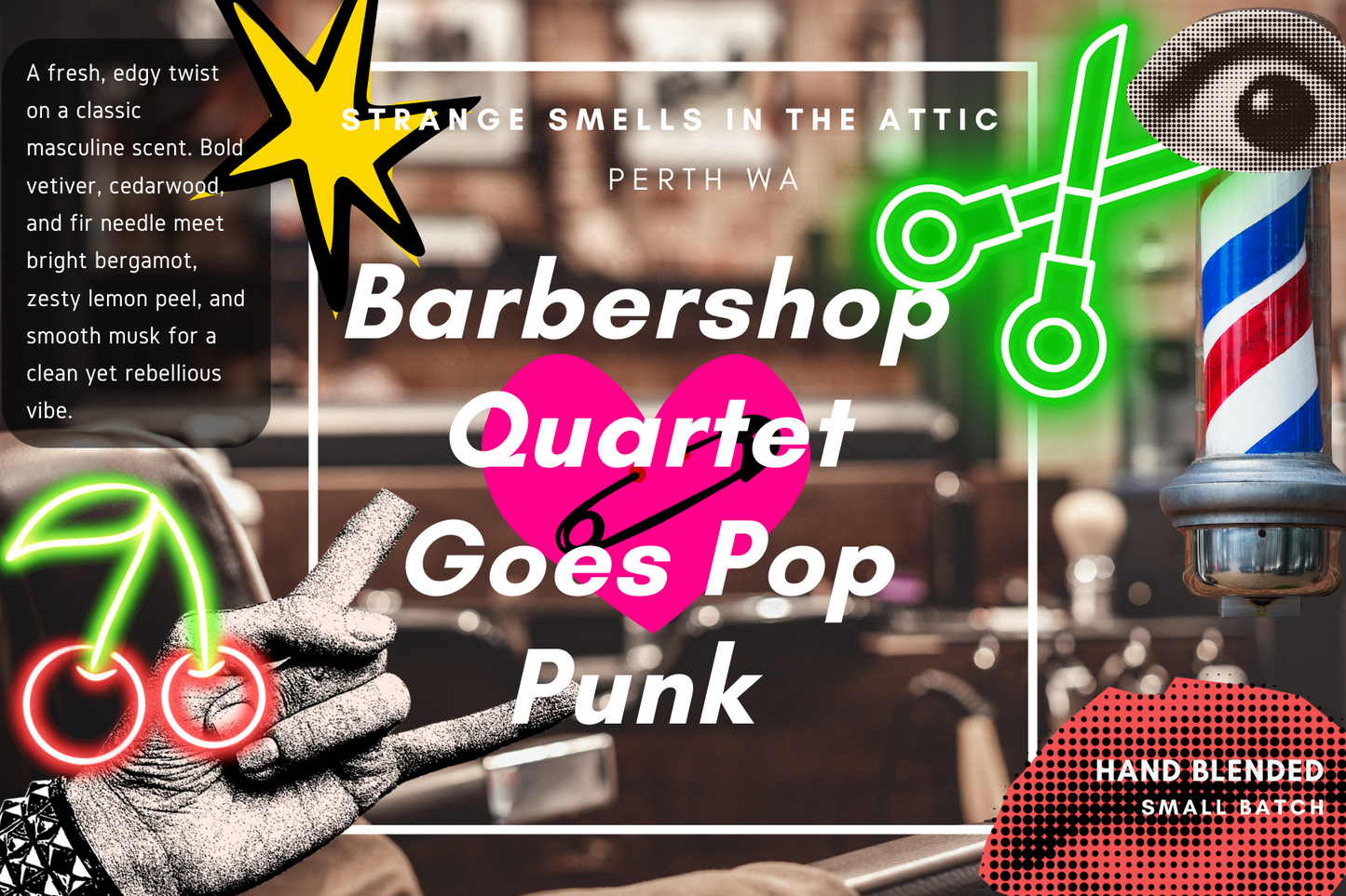 Barbershop quartet goes punk pop